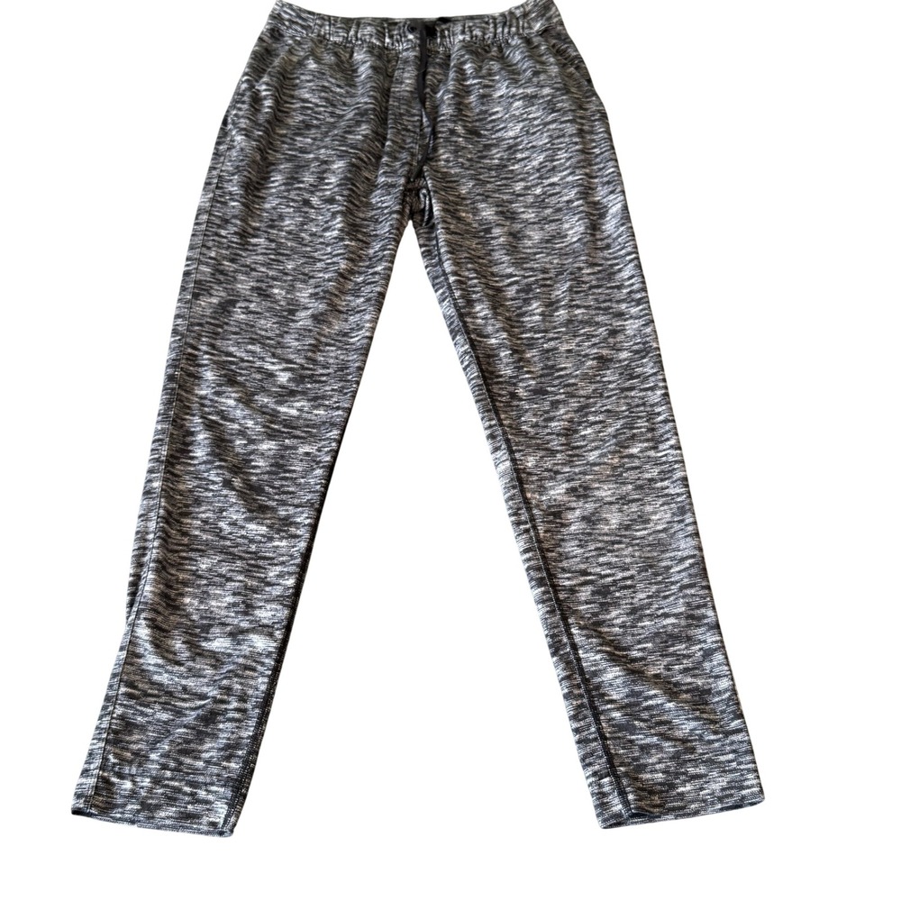 Lululemon Athletica Space Dye Straight Leg Athletic Pants Black White Size 2